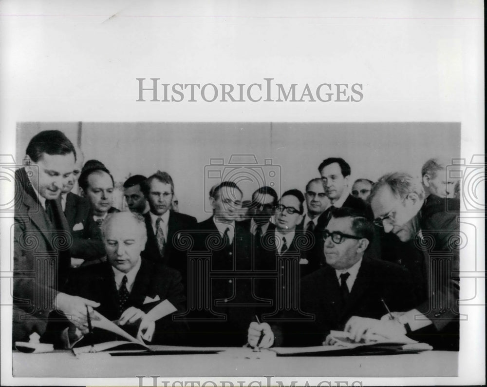 1970 Russian Foreign Minister Andrei A. Gromyko &amp; German&#39;s Foreign - Historic Images