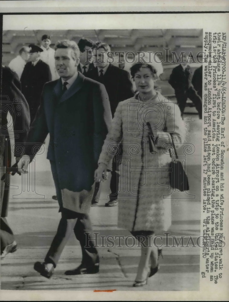 1965 Press Photo Earl Of Snowden Princess Margaret England Royalty - Historic Images