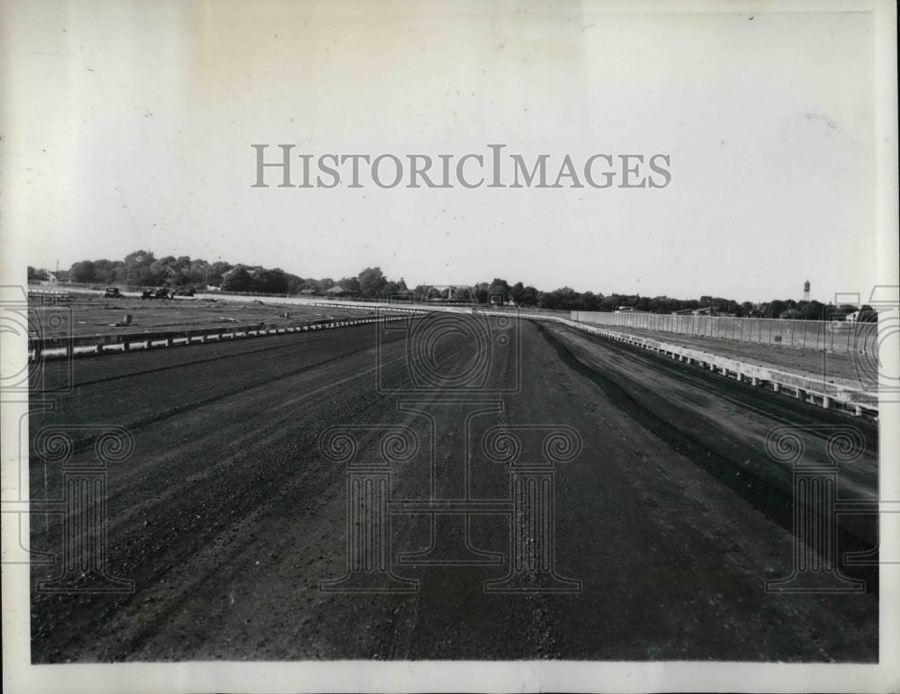 1936 Press Photo Roosevelt Field Speedway Auto Racing - Historic Images