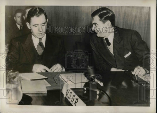 1948 Soviet UN Delegate Andrei Gromyko, R. T. G. Miles  - Historic Images