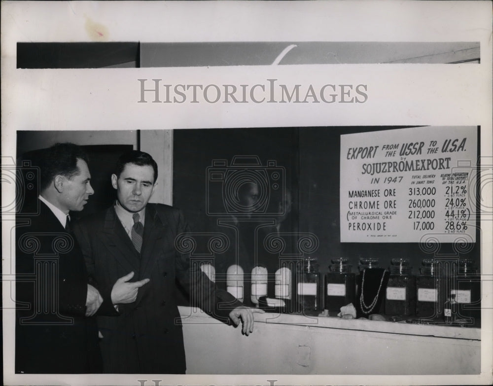 Press Photo UN Delegate Andrei Gromyko & Soviet Ambassador Panushkin - nea75671-Historic Images