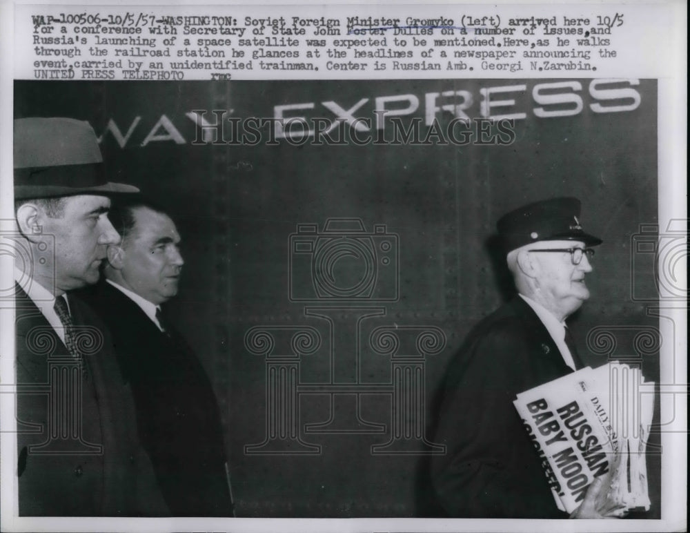 1957 Soviet Foreign Minister Gromyko, Georgi N. Zarubin  - Historic Images
