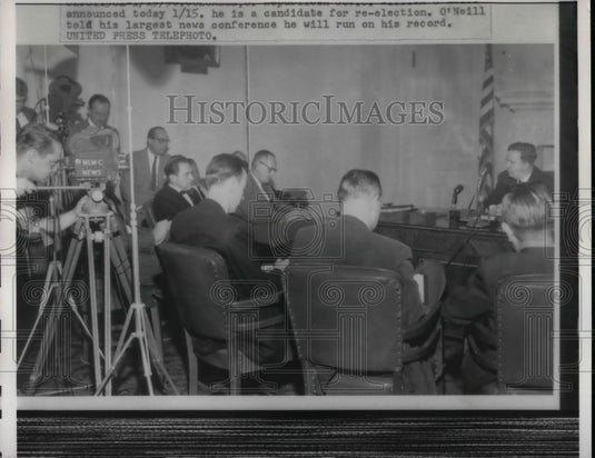 1958 O'Neill Governor Campaign Re - Historic Images