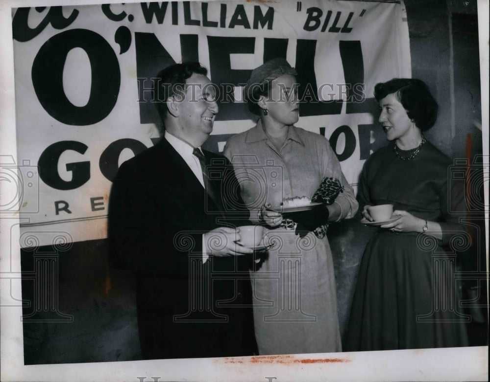1956 Governor William O'Neill And Wife Euclid Park Community Center - Historic Images