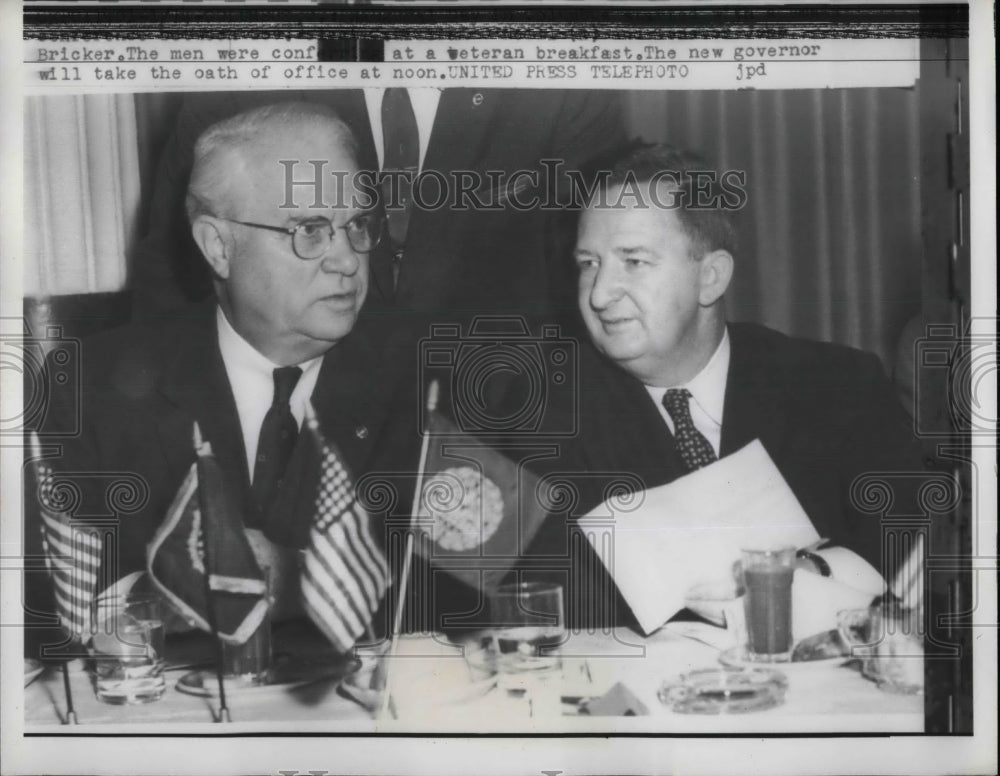 1957 Ohio Governor Elect C William McNeill To Take Oath Of Office - Historic Images