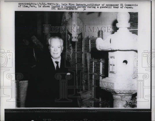 1961 Dr Luis Miro Quesada El Commercio Lima Peru  - Historic Images