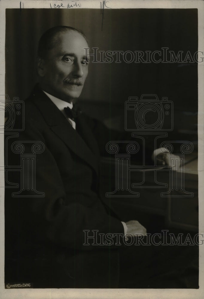 1919 Press Photo Senor Don Baltran Mathieu Ambassador Chile United States - Historic Images