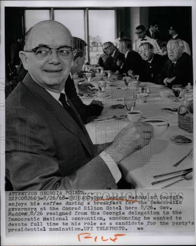 1968 Governor Lester Maddox Georgia Democrat Convention  - Historic Images
