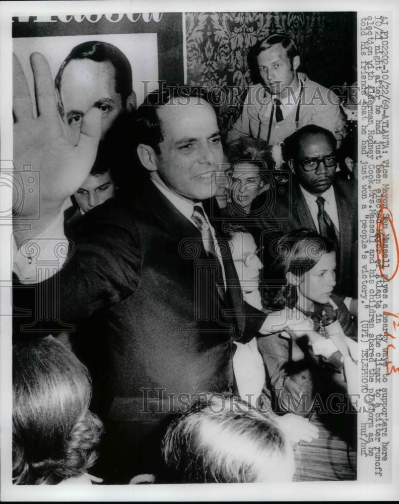 1969 Vice Mayor Sam Massell Elderman Rodney Cook Atlanta  - Historic Images