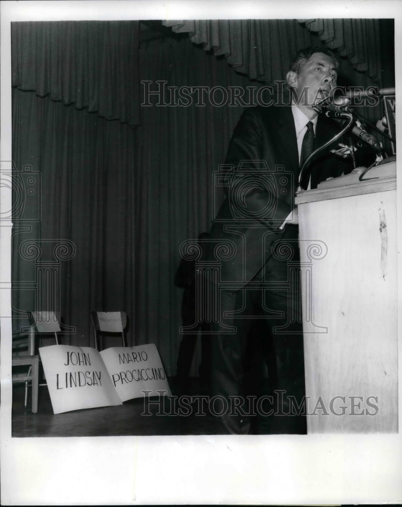 1969 Republican Mayor John Marchi East Harlem New York  - Historic Images