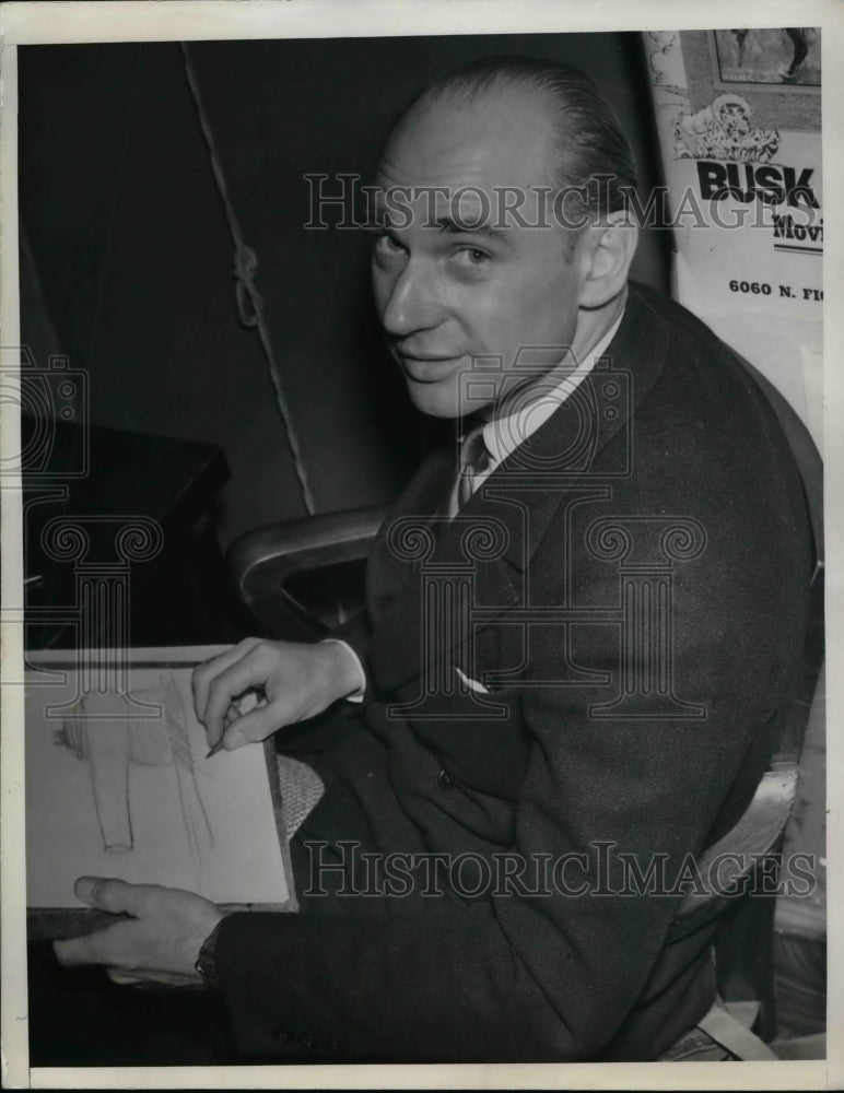 1939 Press Photo Army trumpet player Alphonse Bruckner - nea75841 - Historic Images