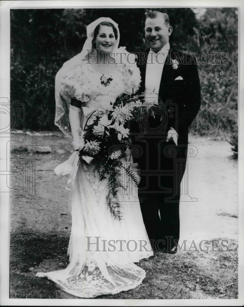 1969 Copy of 1936 Press Photo Dr. and Mrs. Blaiberg on Wedding Day - nea75855 - Historic Images