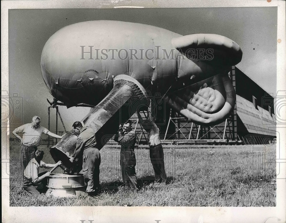 1957 Rothampsted England Insect Balloon Agriculture Research - Historic Images
