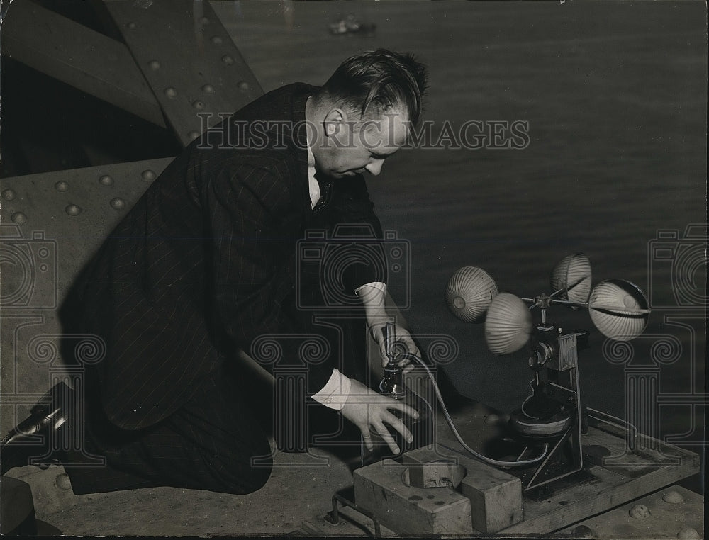 1938 Carl Hamilton Maintenance Engineer Air Analyzer Scientist - Historic Images