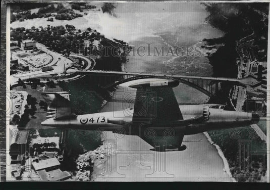 1958 Press Photo Canada Fighter Plane Air Force Team Defense - Historic Images