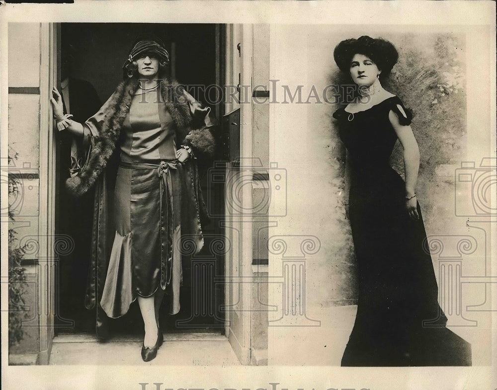 1924 Broadway Star Edith Bobe Outside Apartment After Robbery - Historic Images