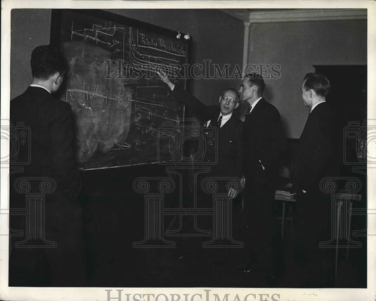 1940 Press Photo H. A. Travers, E. S. Giles, Jack Berry, Robert C. Birkes - Historic Images