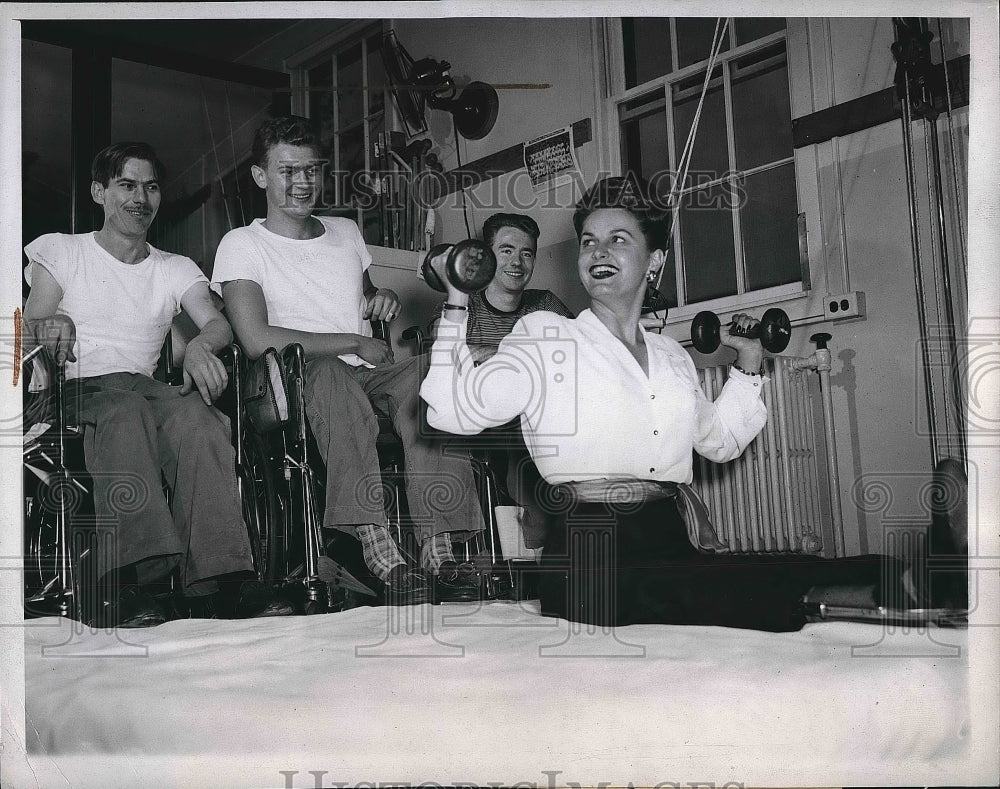 1947 Miss Ray Francis,Sam Dice,Jason White,Walter Emge At Rehab - Historic Images