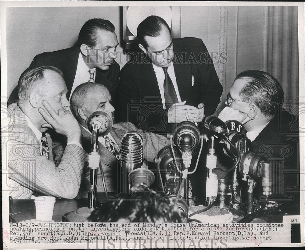 1948 UnAmerican Activities Committee hearing Investigation. - Historic Images