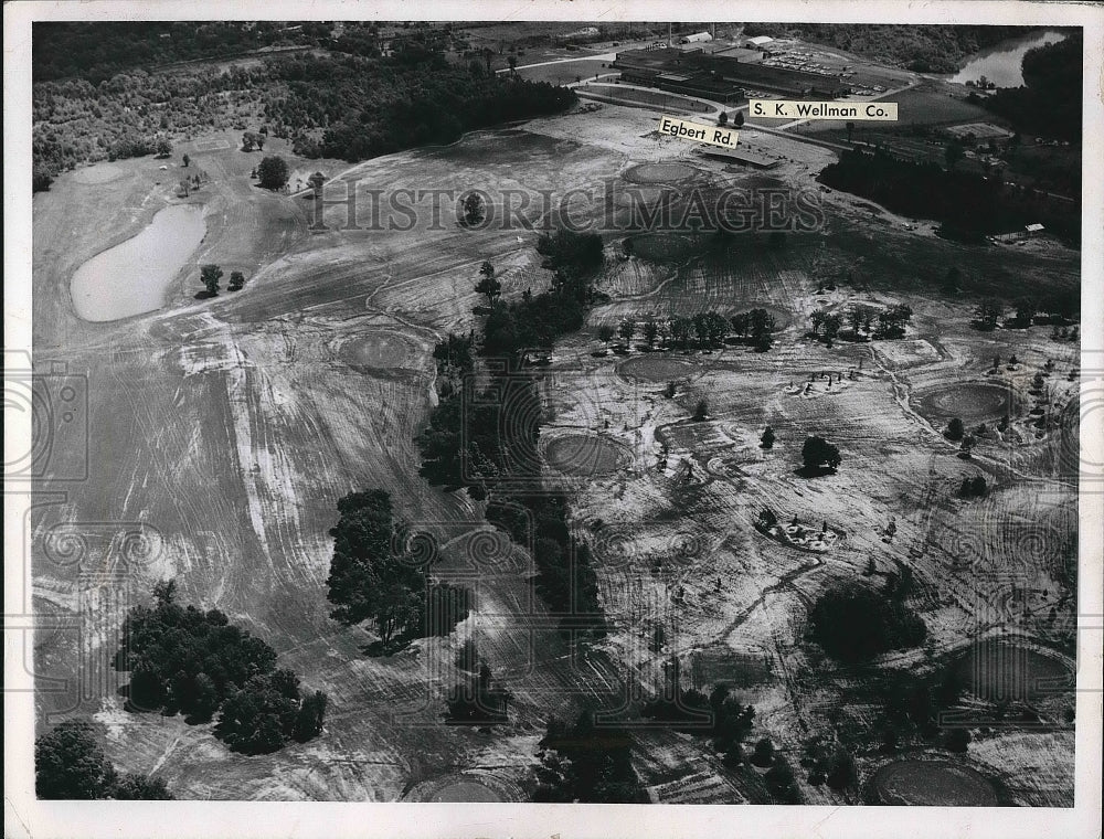 1958 Press Photo Aerial View Of New Golf Course At Bedford Reservation - Historic Images