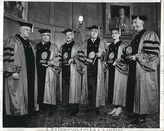 1968 Andrew Cordier Maria Moors Cabot Prizes Columbia Professors - Historic Images