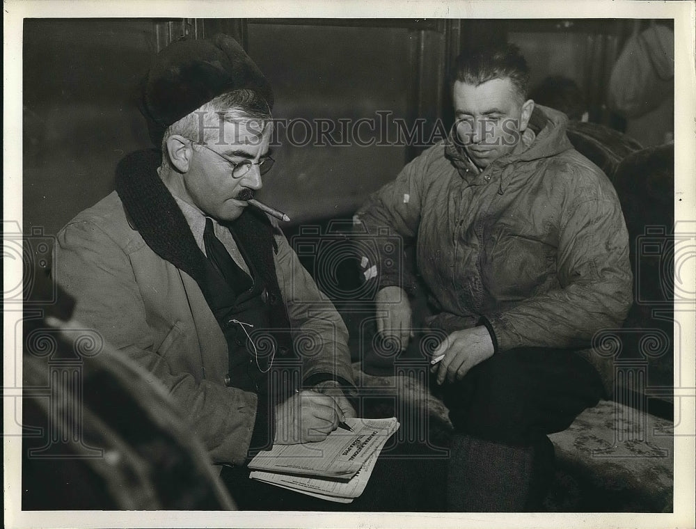 1938 Press Photo Rodolphe Houde Canadian Surveying Party - nea76768-Historic Images