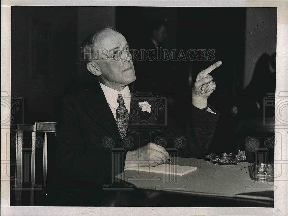 1935 Press Photo US Chamber of Commerce, pres. Henry Harriman - nea76777 - Historic Images