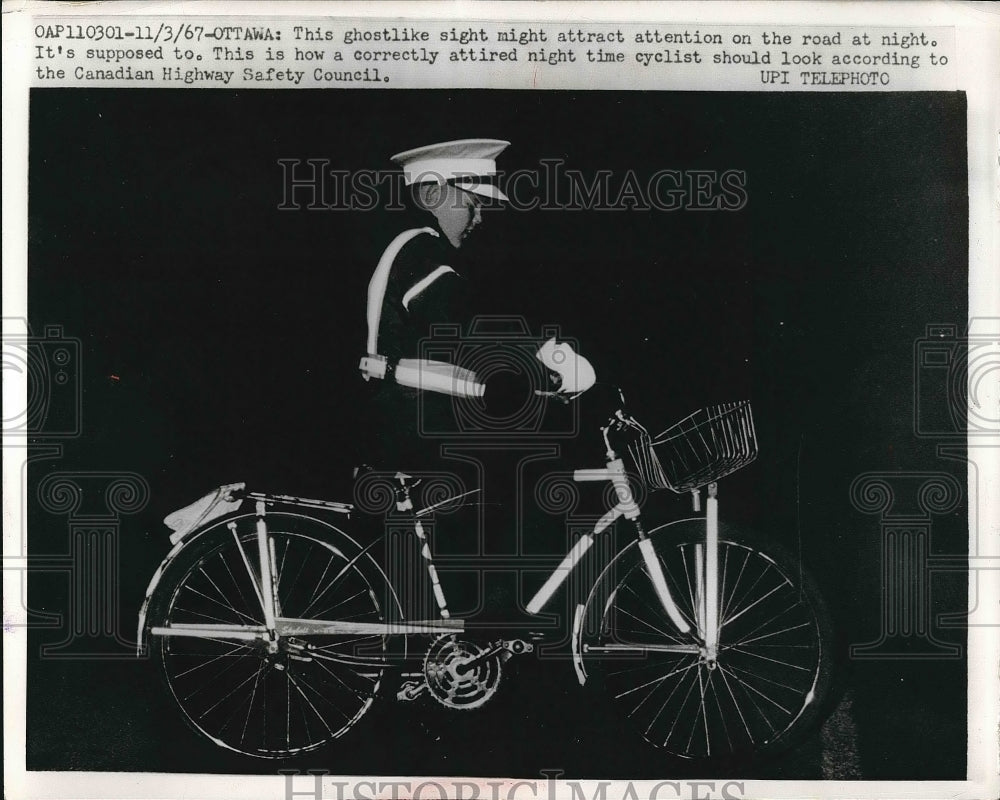 1967 Canadian Highway Safety Council Cyclist  - Historic Images