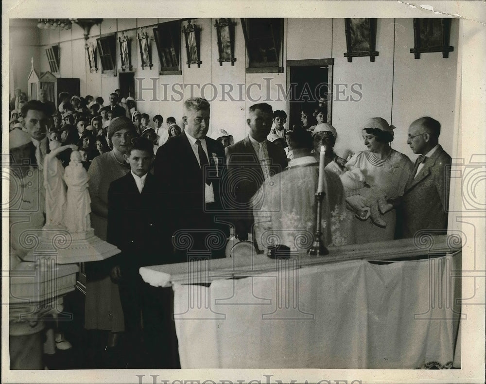 1938 Andrew O&#39;Grin Being Christened St Catholic Church  - Historic Images