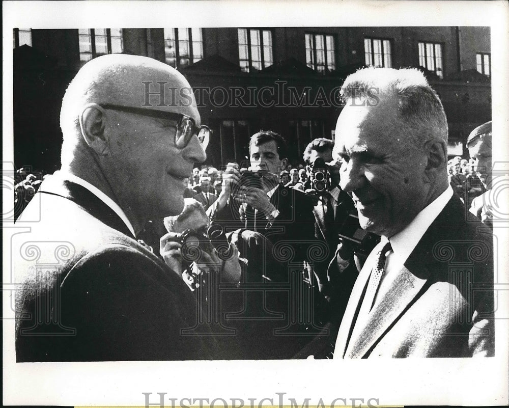1966 Soviet Russian Premier Alexei Kosygin Finland Urho Kekkonen - Historic Images