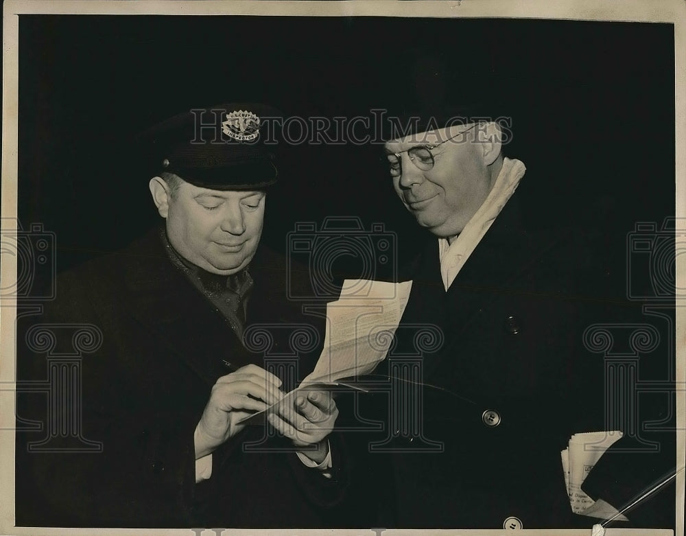 1939 Press Photo Mayor Thomas Holling Buffalo New York Columbus - Historic Images