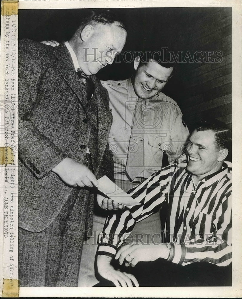 1948 Press Photo Ryan Peterson Referee New York Yankees - nea77074 - Historic Images