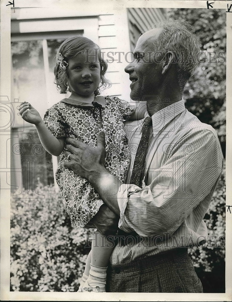 1938 Press Photo Betty Jane Hobbs Kidnapping Victim Child Charles Gilliam - Historic Images