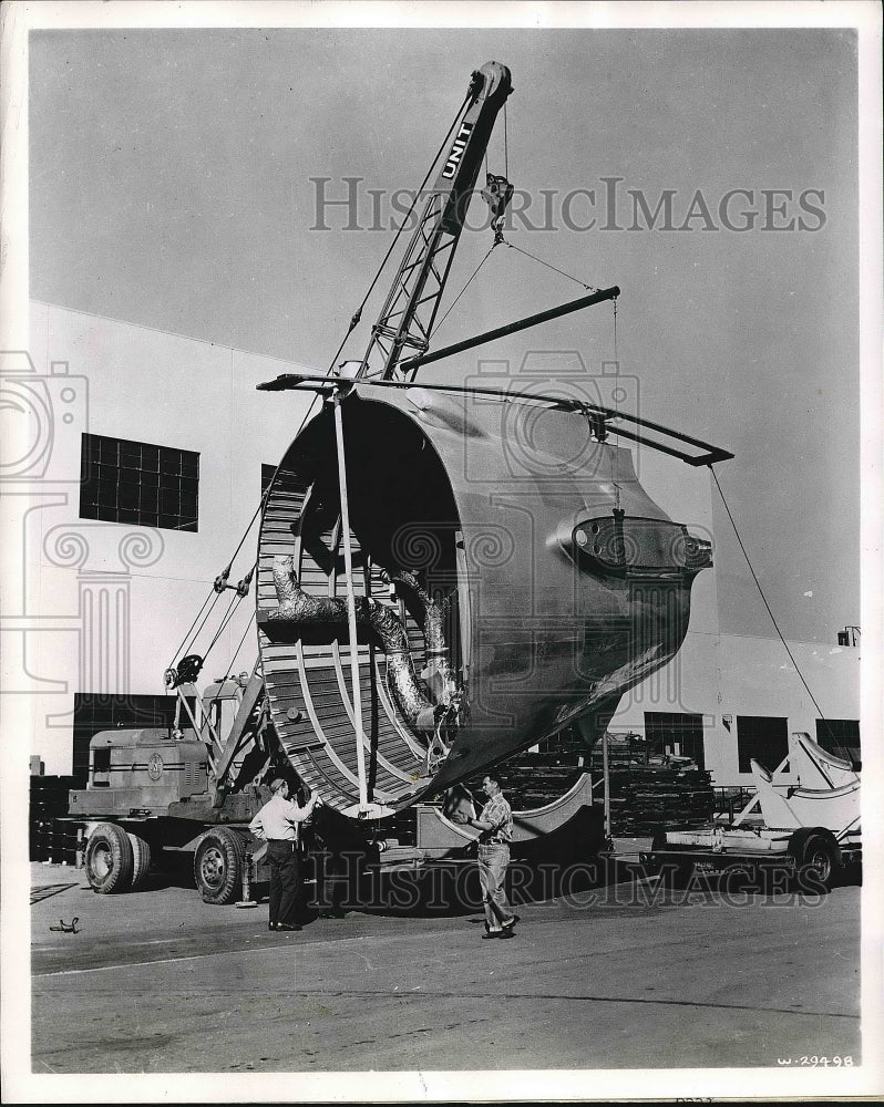 1959 Press Photo Chrysler Motors California Los Angeles Plant Factory - Historic Images