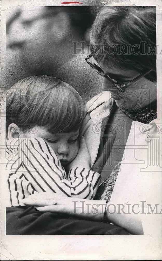 John Harris Takes Nap During Fireworks Display  - Historic Images