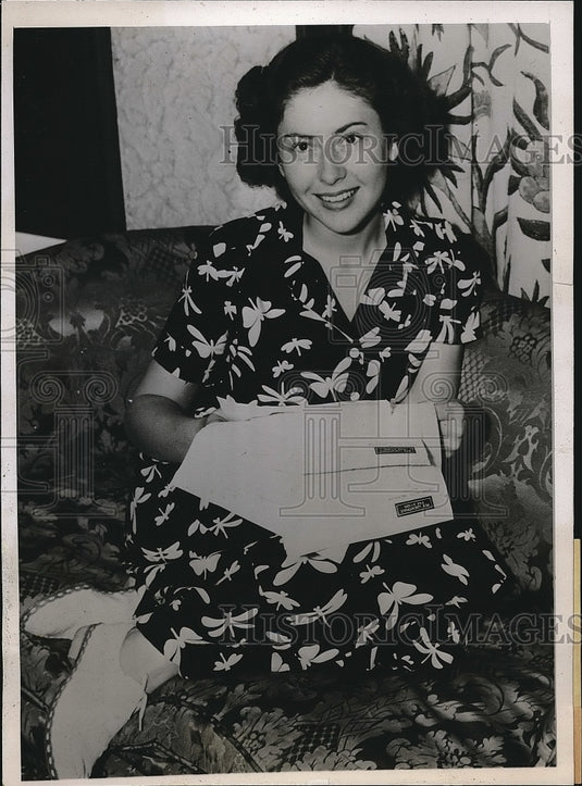 1937 Press Photo Beverly Hunter, Rockford, Ill Reps. daughter - nea77276 - Historic Images