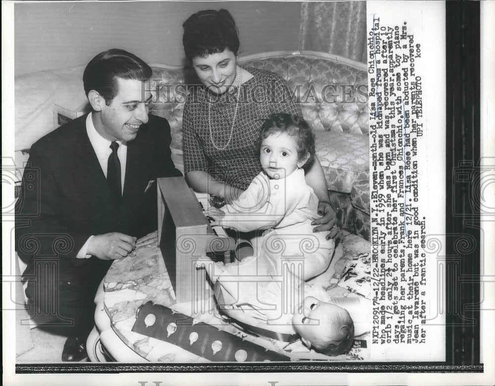 1960 Press Photo Baby Kidnapped From Hospital Lisa Rose Chionchio - nea77364 - Historic Images