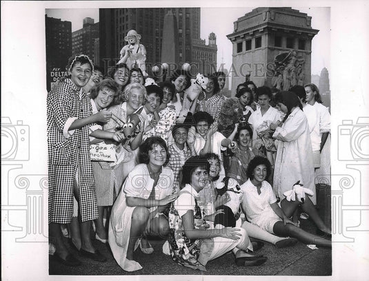 1959 Press Photo Chicago, Ill HS students from Highland Park - nea77410-Historic Images