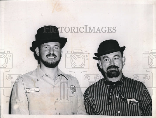 1958 Press Photo Chris May, Ned Gordon, City of Elyria - nea77470 - Historic Images