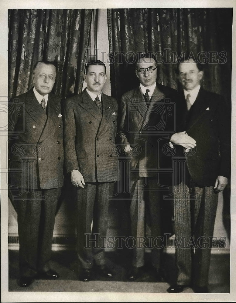 1933 Press Photo Prominent Colombians at reception at Hotel Waldorf-Astoria - Historic Images