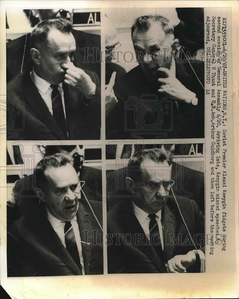 1967 UN in NYC, Soviet Premier Alexi Kosygin,  - Historic Images
