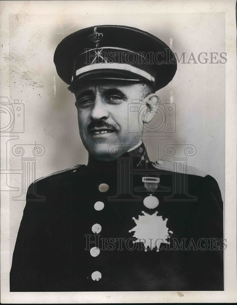1944 Press Photo Francisco Gomez Jardana in uniform - Historic Images