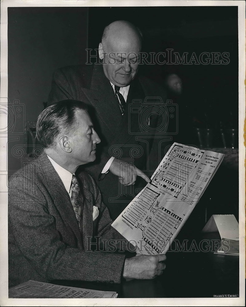 1949 Press Photo Eric John pres of Motion Picture Assn & IM Ornburn - nea77811 - Historic Images
