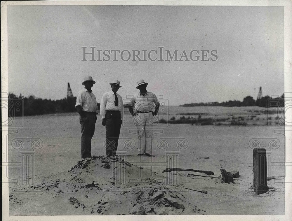 1934 Congressman Phil D. Swing, Evan T Hewes, Colorado River Drought - Historic Images