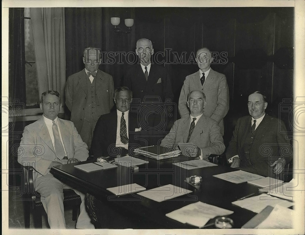 1933 Washington D.C. President Roosevelt Isaiah Bowman WW Campbell - Historic Images