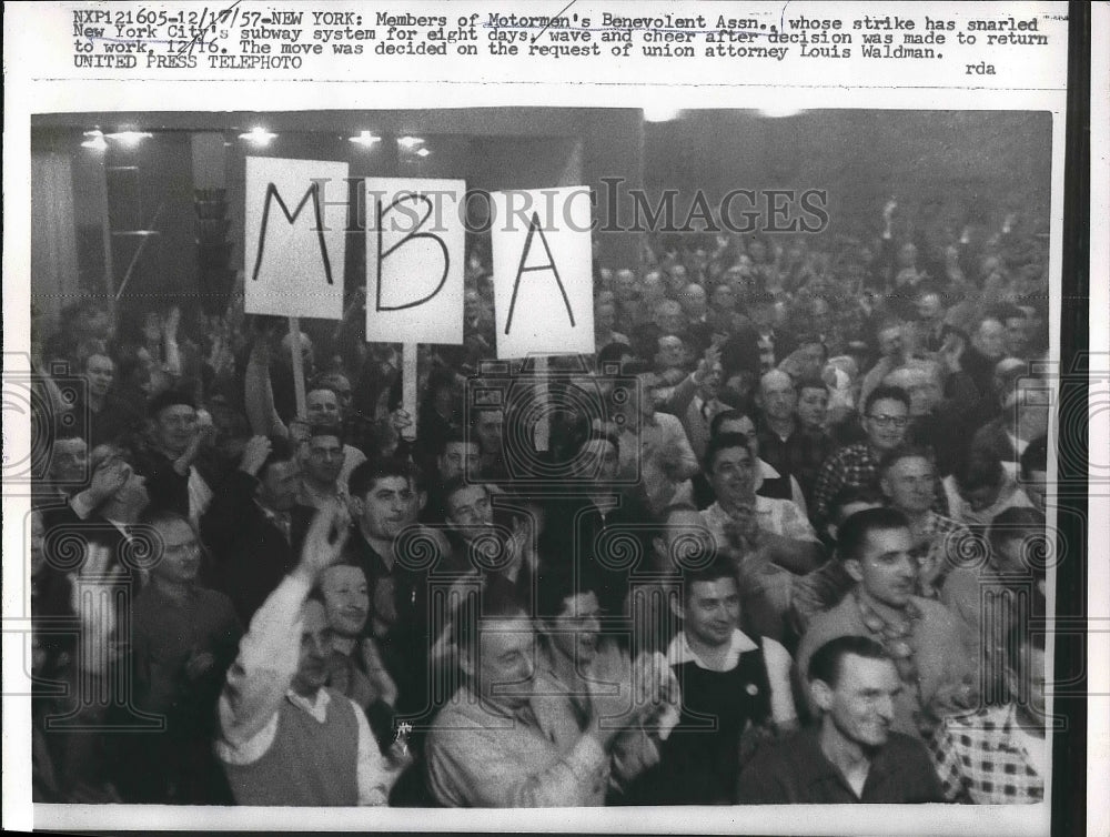 1958 Motorman Benevolent Association Strike Riot  - Historic Images