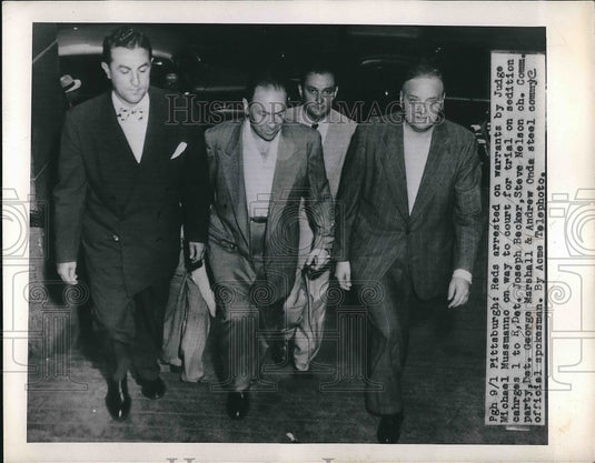 1950 Judge Michael Mussmanno Court Joseph Becker Trial  - Historic Images