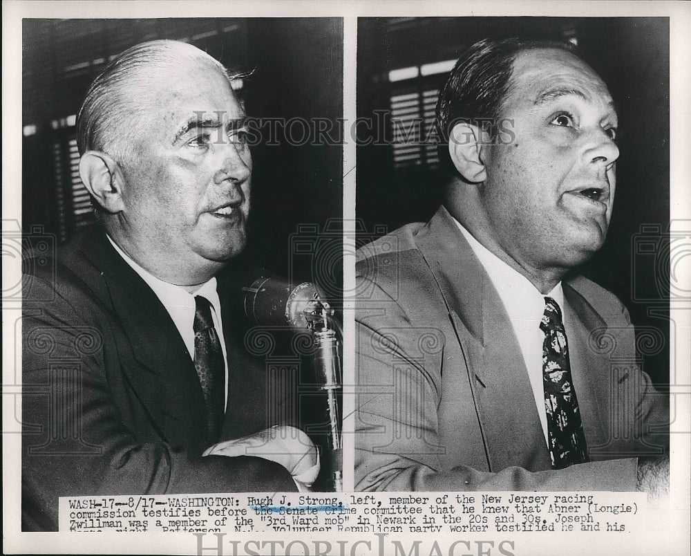 1951 Hugh J Strong New Jersey Racing Commission Newark  - Historic Images