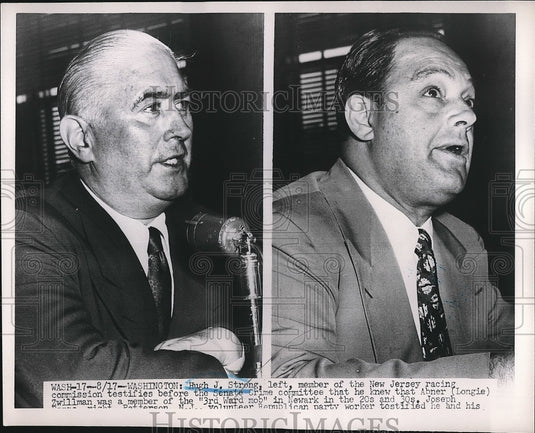 1951 Hugh J Strong New Jersey Racing Commission Newark  - Historic Images