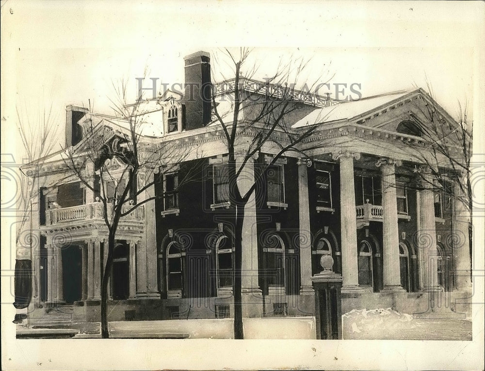 1933 Press Photo Home Of Kidnapped Multi Millionaire Charles Boettcher - Historic Images